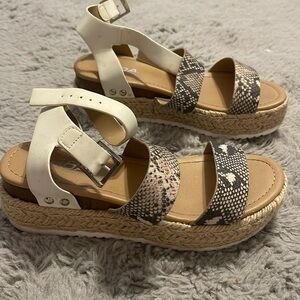 SNAKESKIN SANDALS